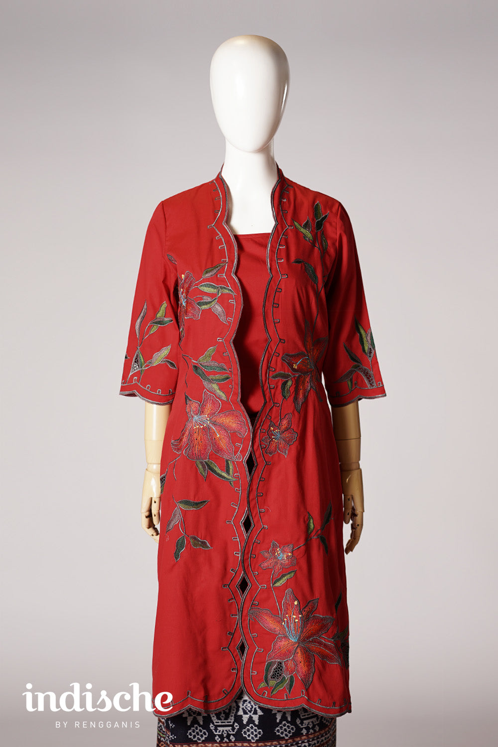 Lily Long Kebaya in Red