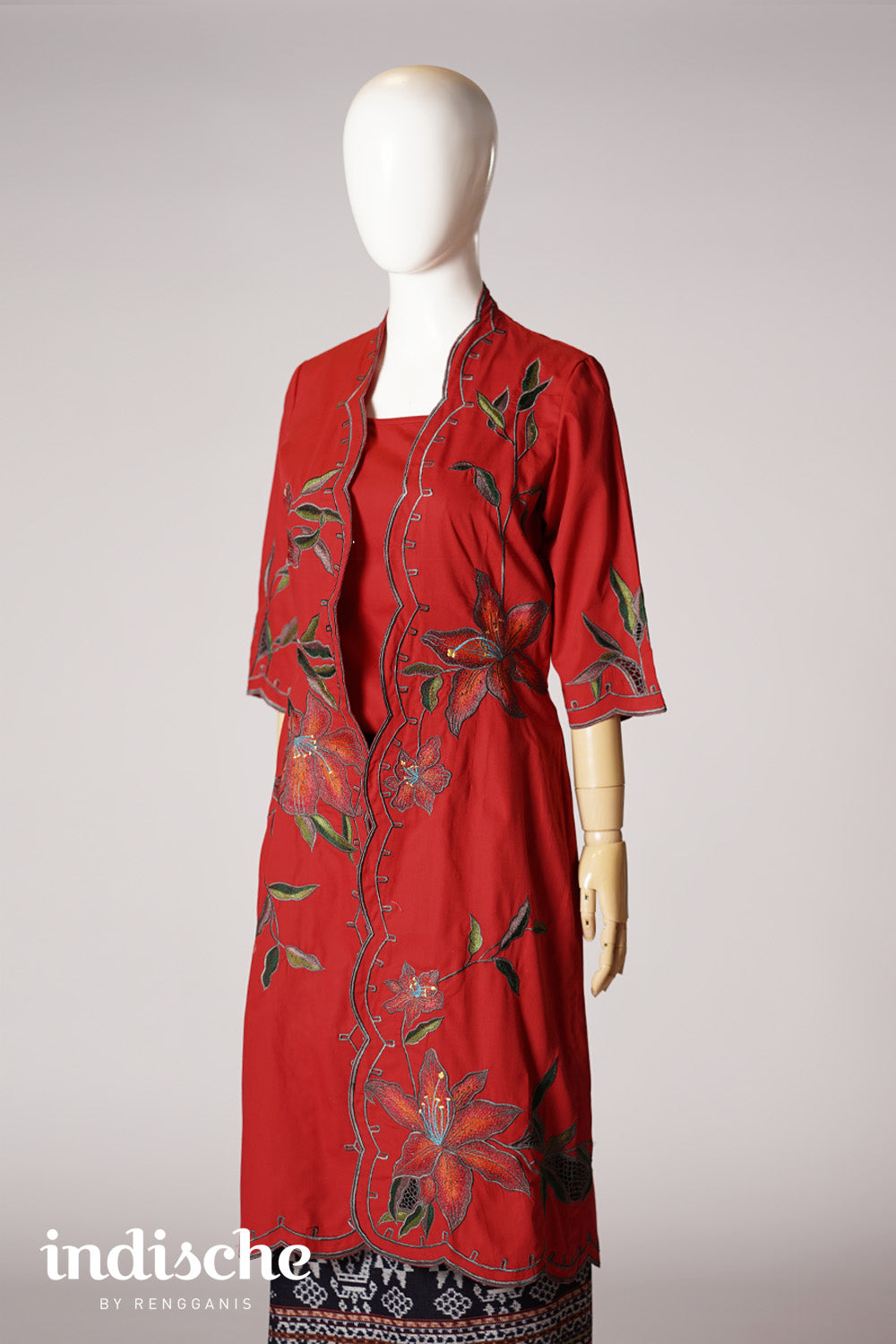Lily Long Kebaya in Red