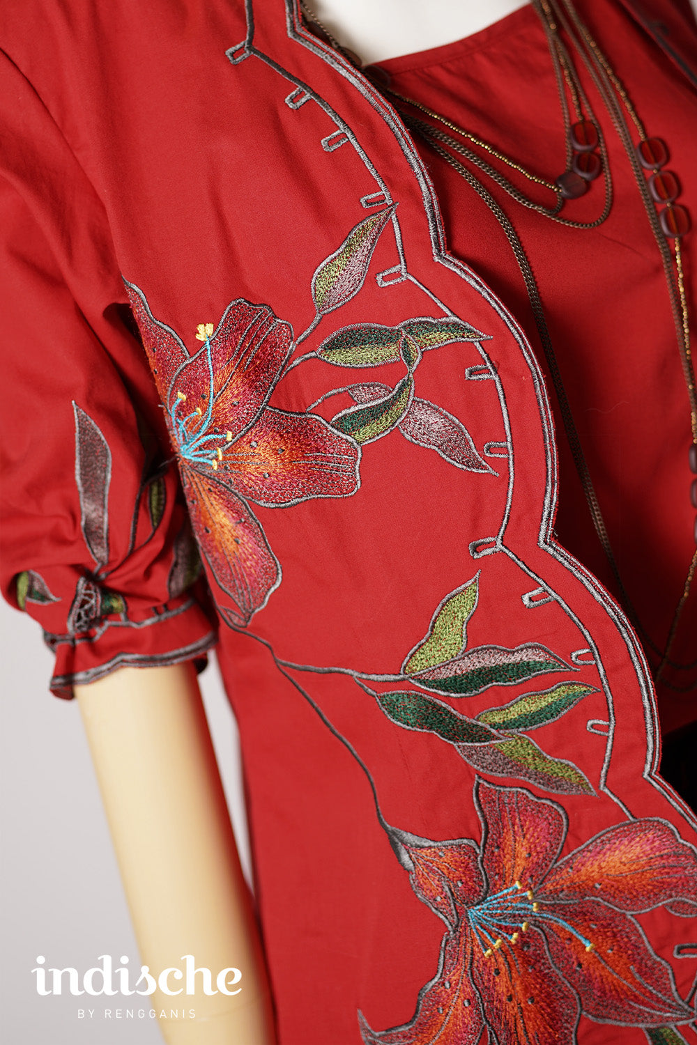 Lily Long Kebaya in Red