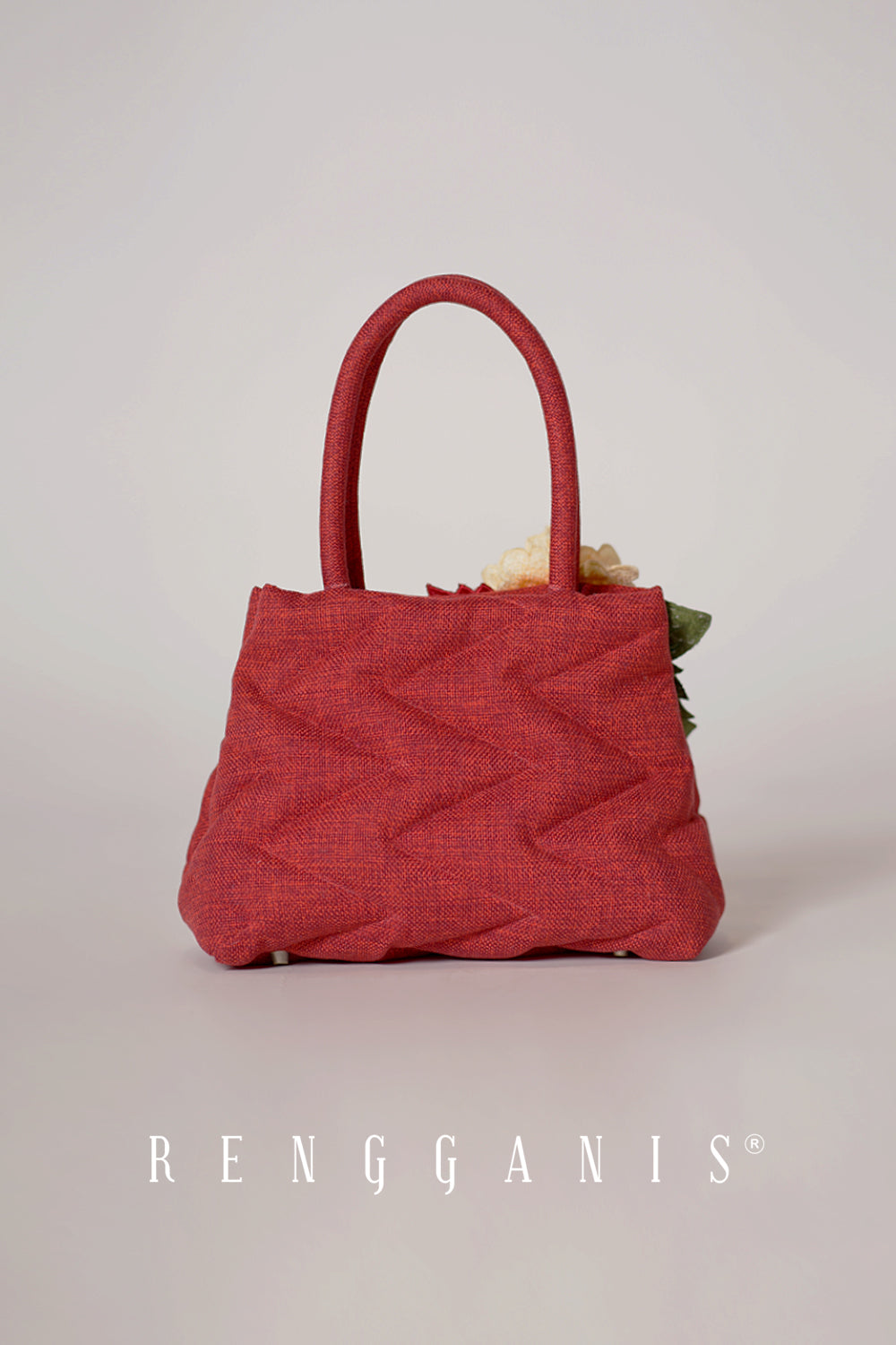 Little Garden Tote Bag in Red