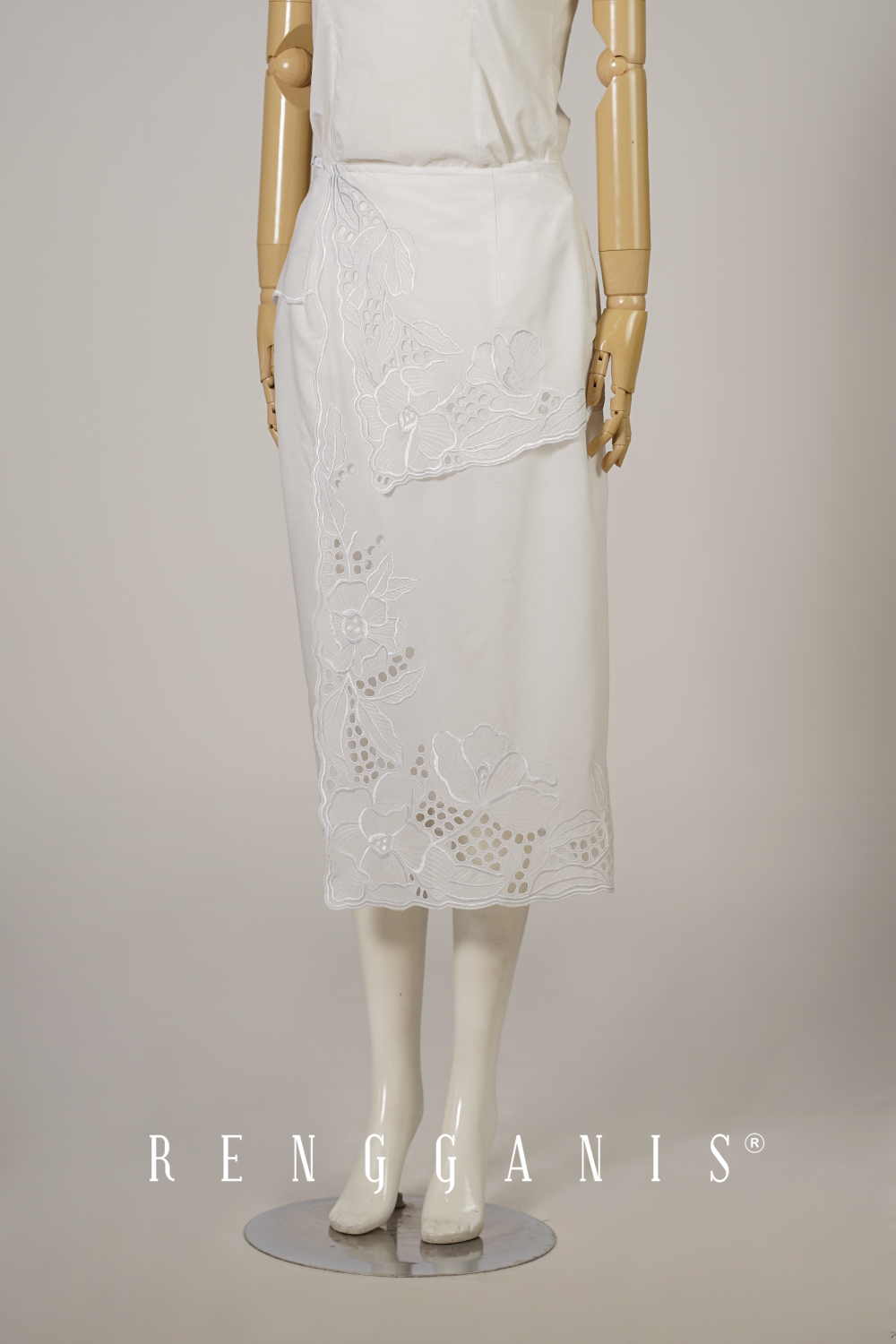 Wilted Flowers Wrap Skirt