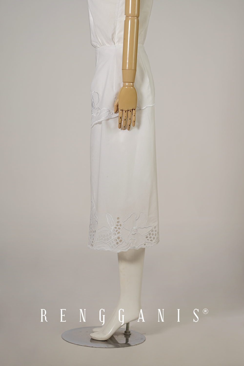 Wilted Flowers Wrap Skirt