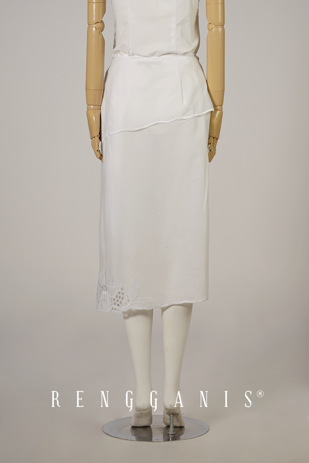 Wilted Flowers Wrap Skirt