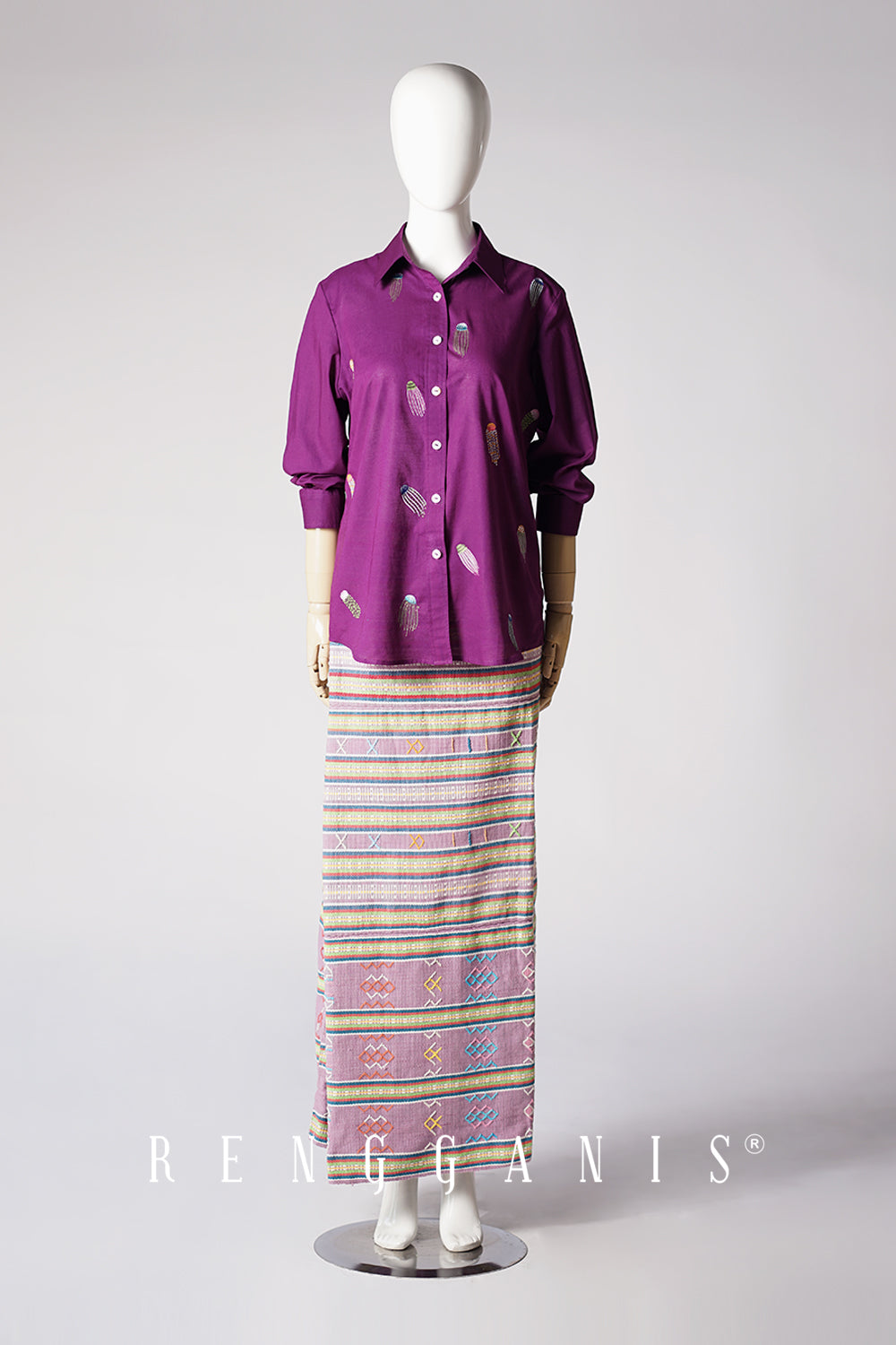 Jellyfish Shirt in Dark Purple