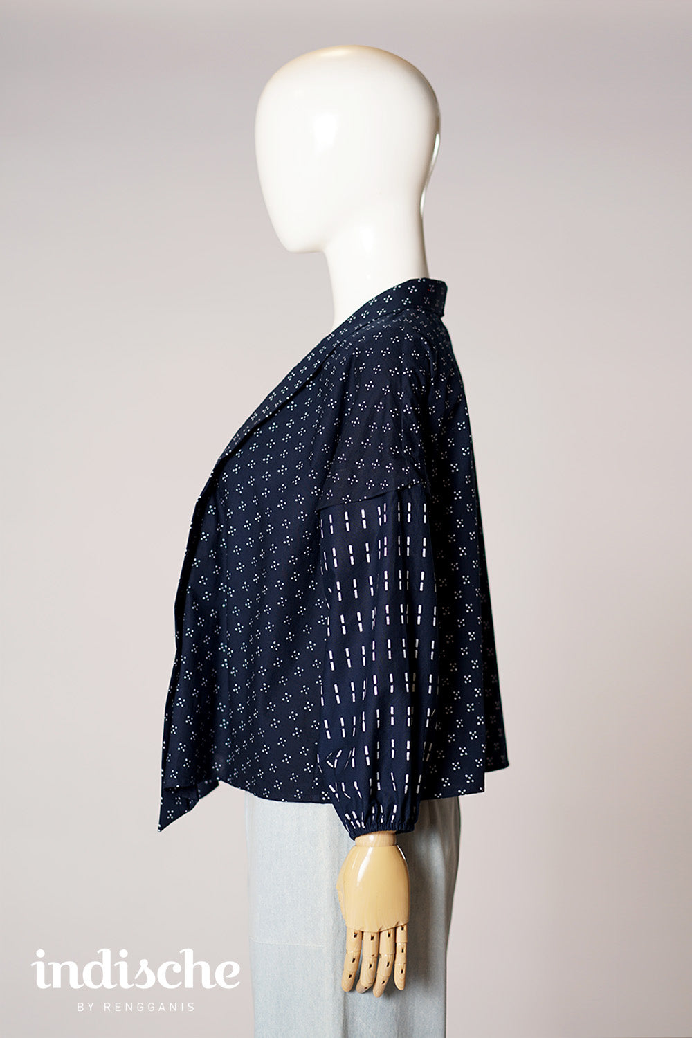 Kebaya Lestari in Navy Blue
