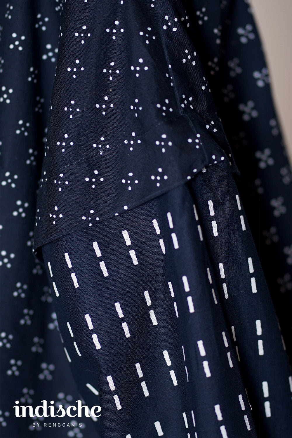 Kebaya Lestari in Navy Blue