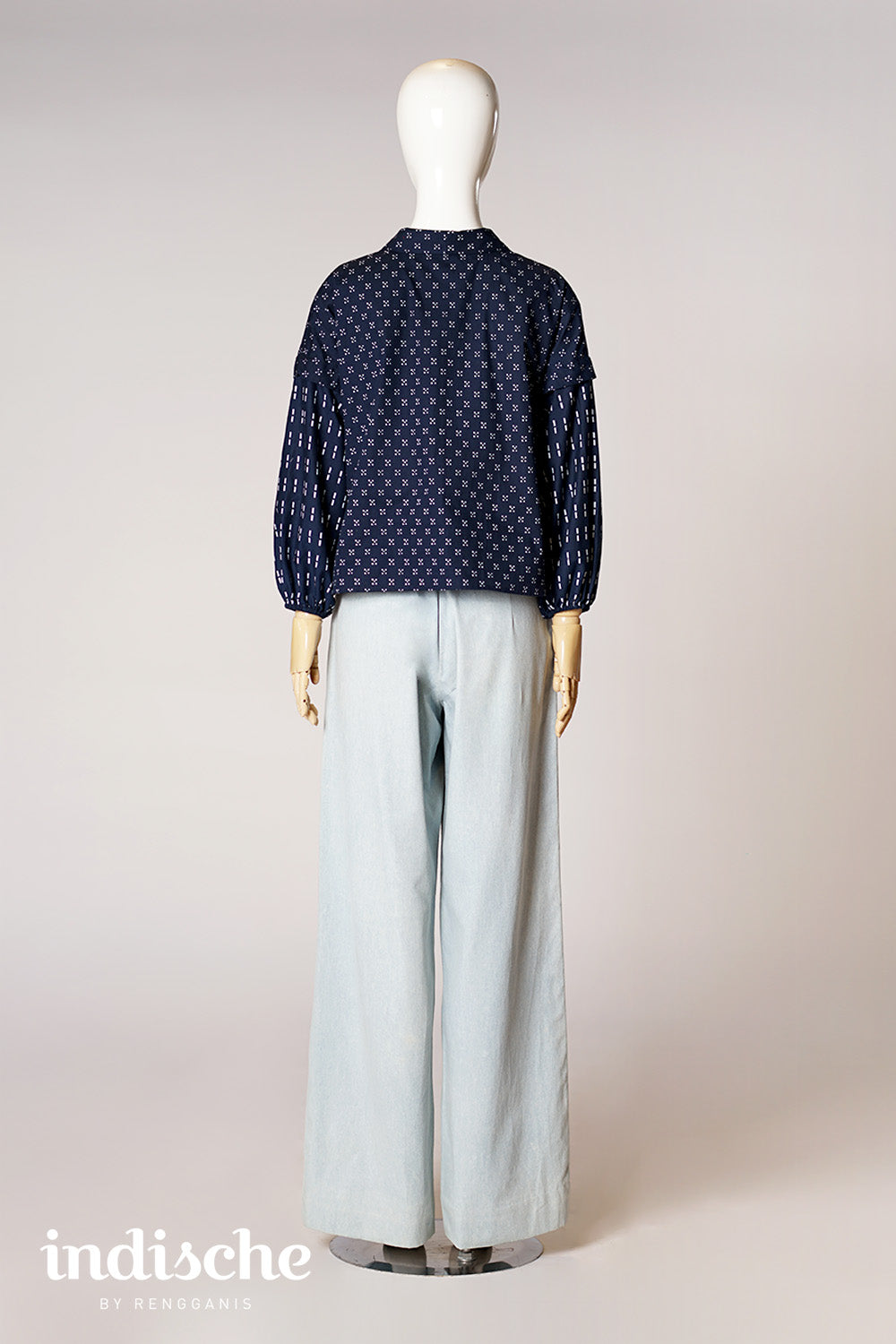 Kebaya Lestari in Navy Blue