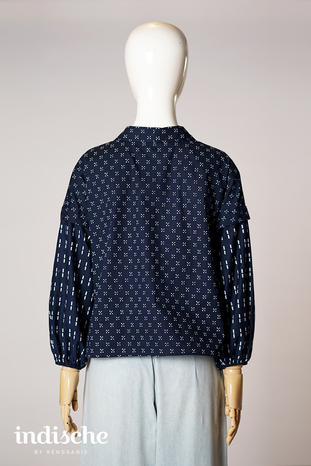Kebaya Lestari in Navy Blue