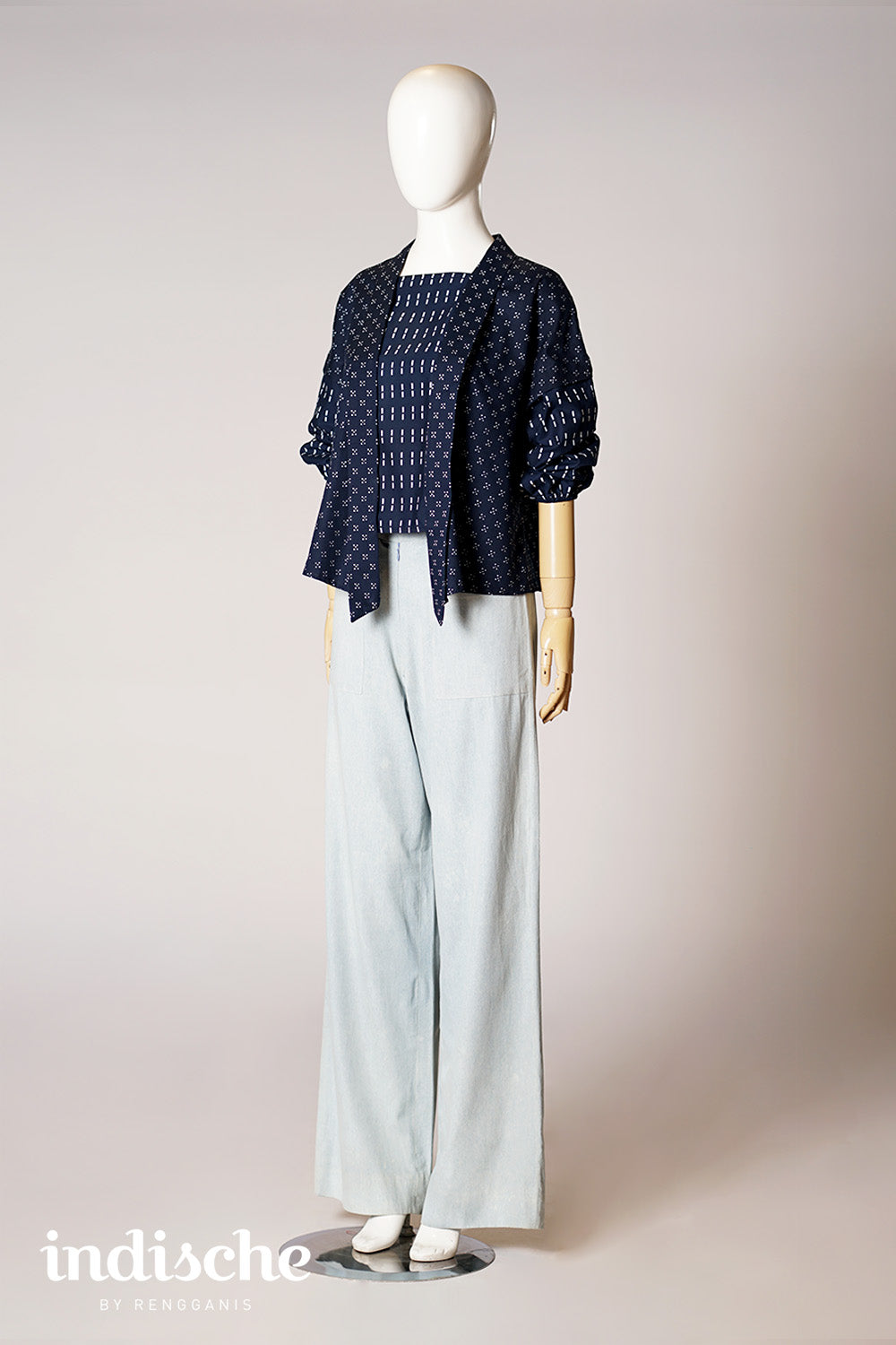 Kebaya Lestari in Navy Blue