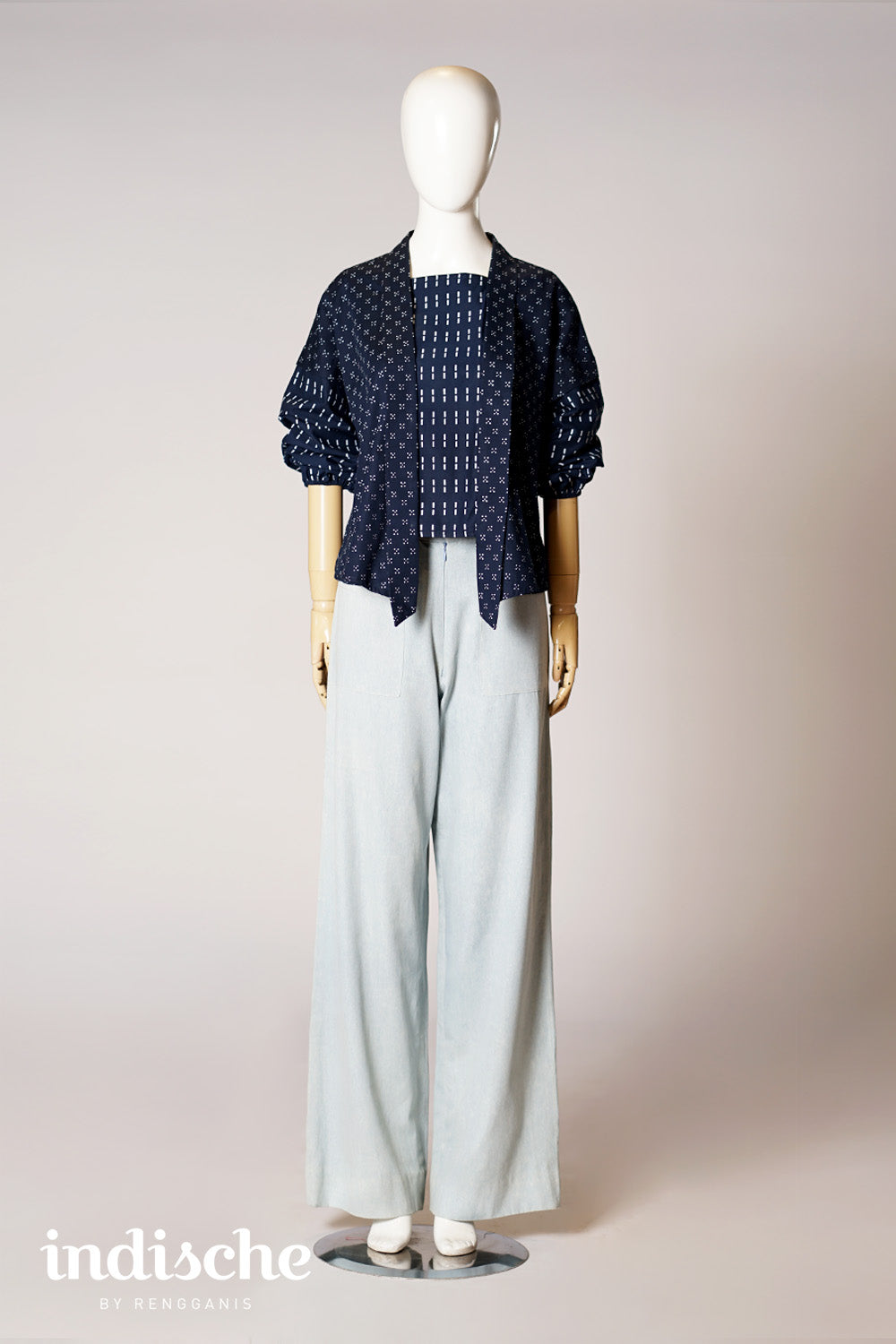 Kebaya Lestari in Navy Blue