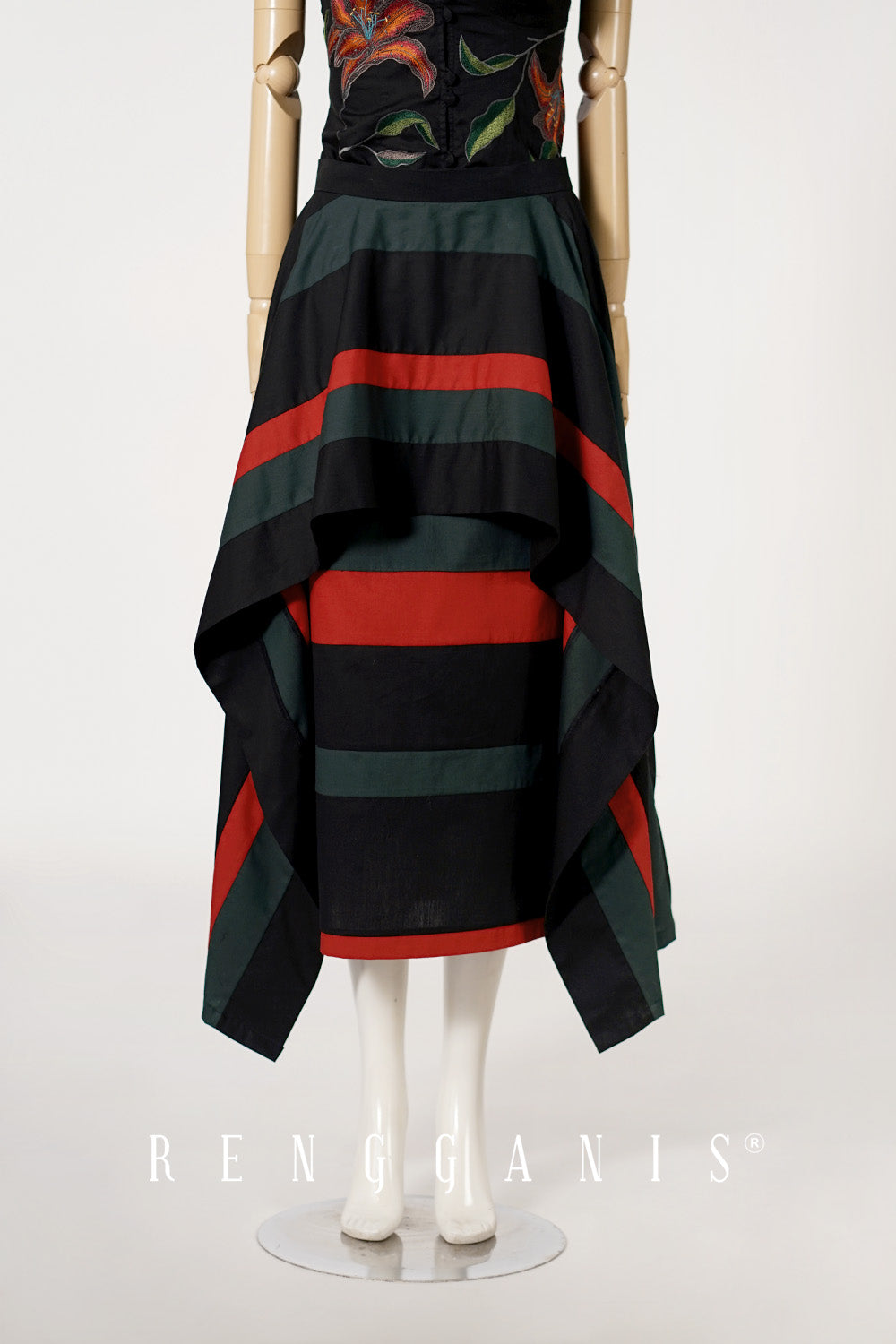 Layered Stripe Skirt