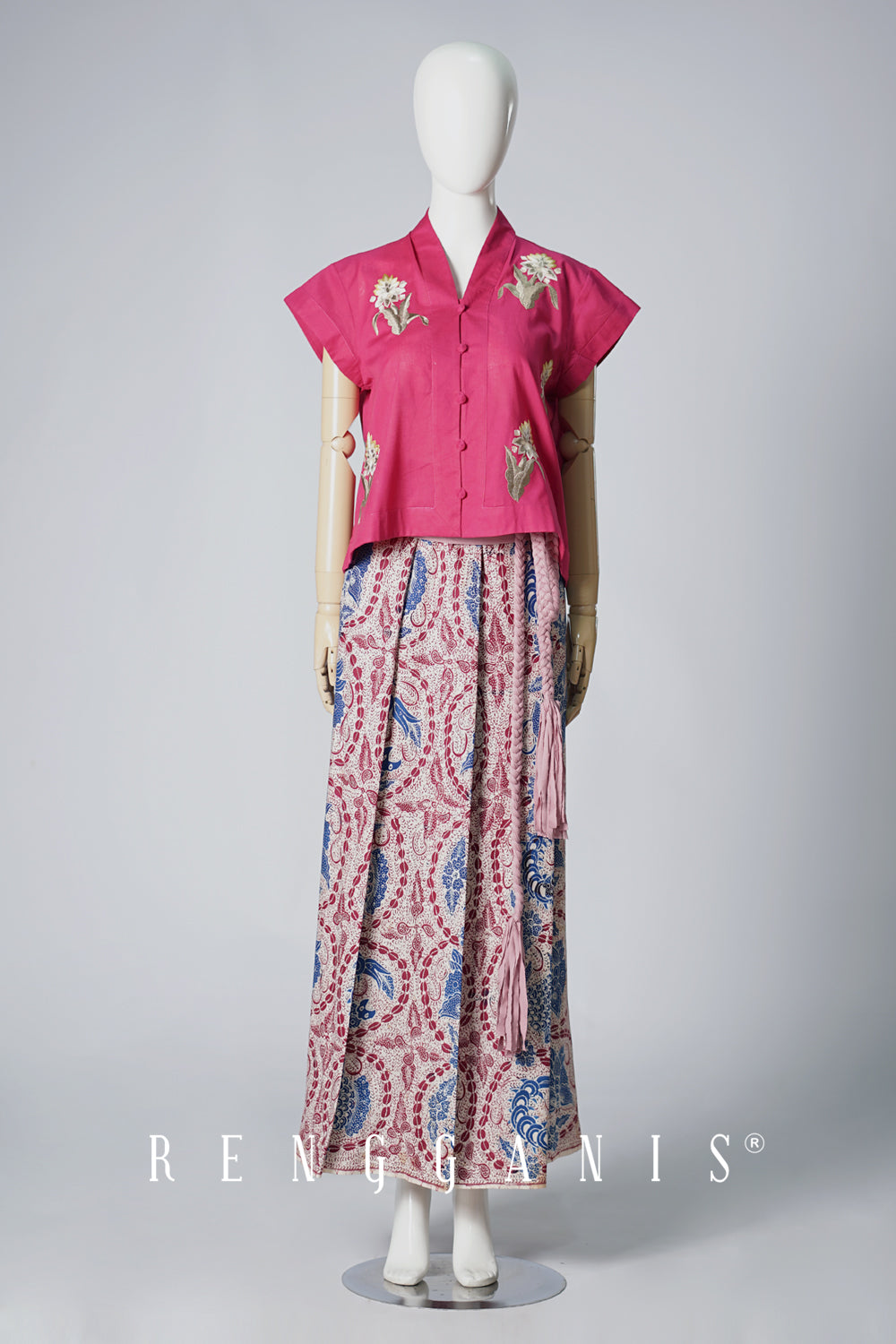 Kunyit Top in Fuschia