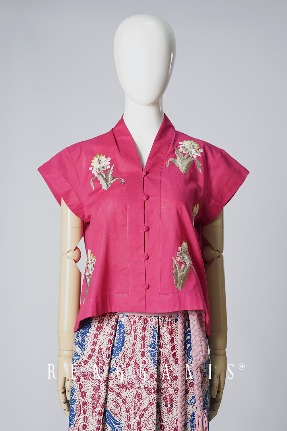 Kunyit Top in Fuschia