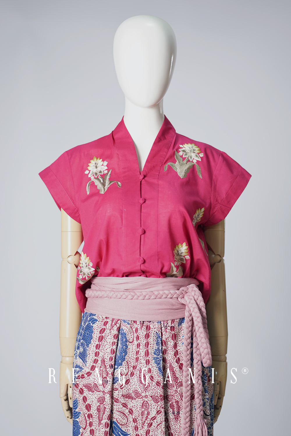 Kunyit Top in Fuschia