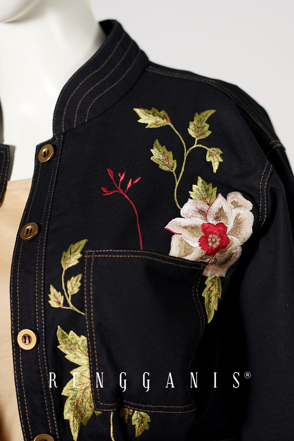 Briana Bomber Jacket in Black
