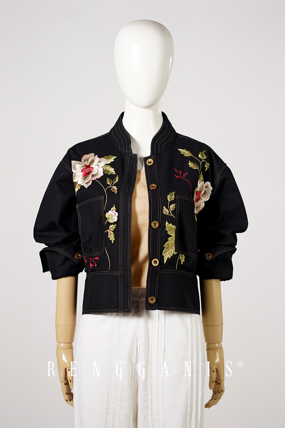 Briana Bomber Jacket in Black