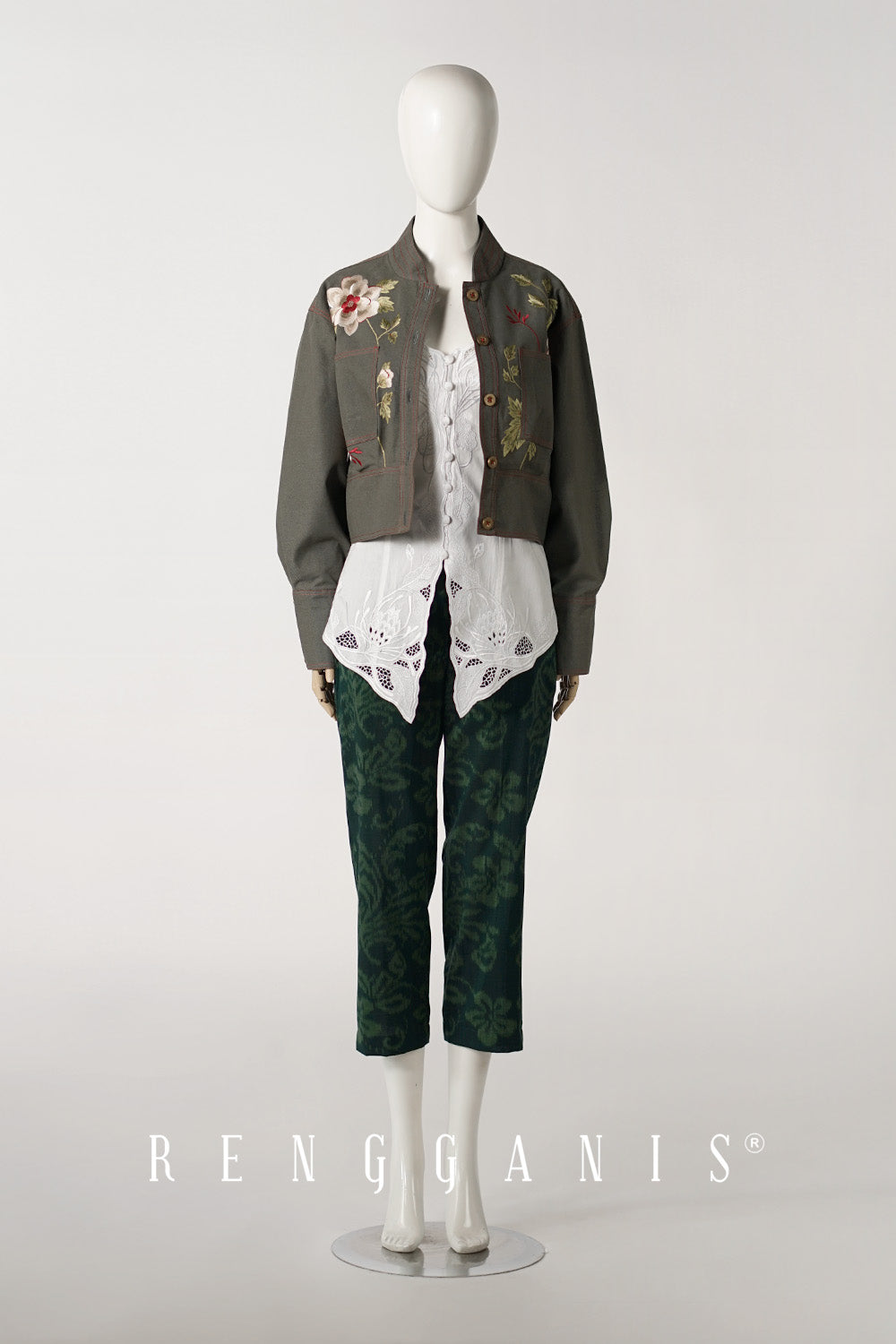 Briana Bomber Jacket in Dark Olive Green