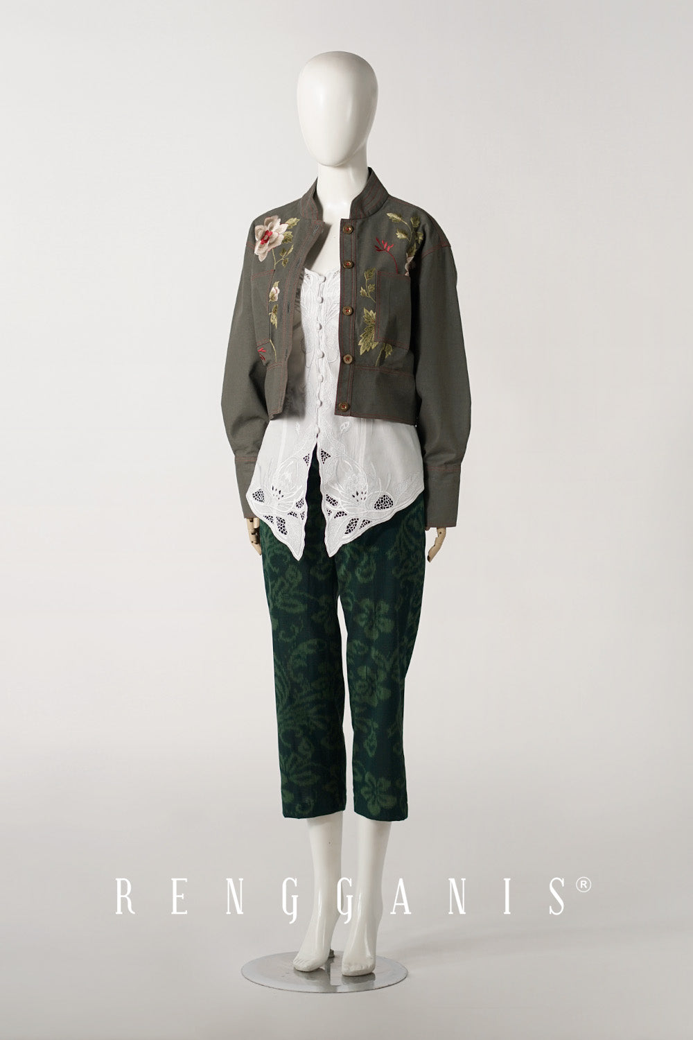 Briana Bomber Jacket in Dark Olive Green