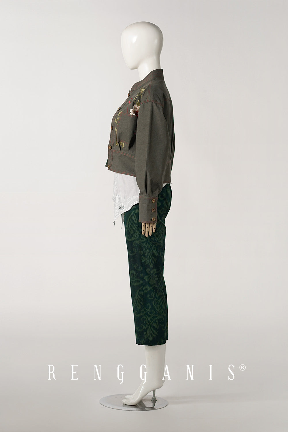 Briana Bomber Jacket in Dark Olive Green