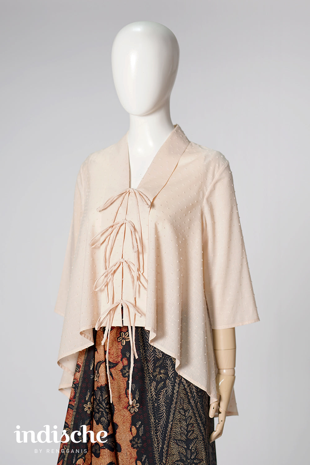 Kebaya Rubiah in Oat Brown