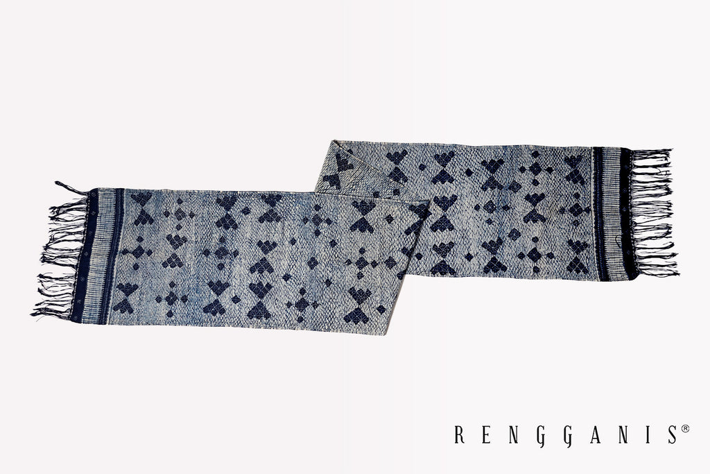 Handwoven Indigo Scarf from Tuban