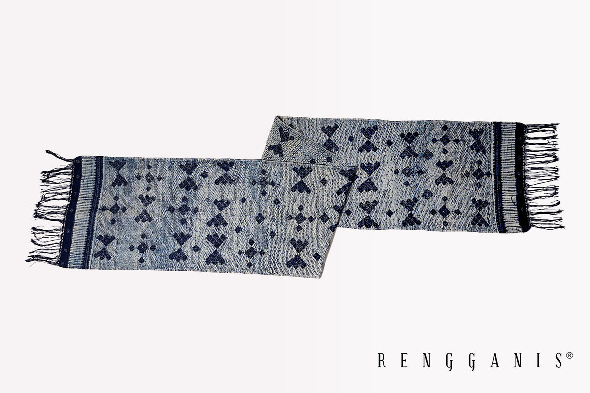 Handwoven Indigo Scarf from Tuban