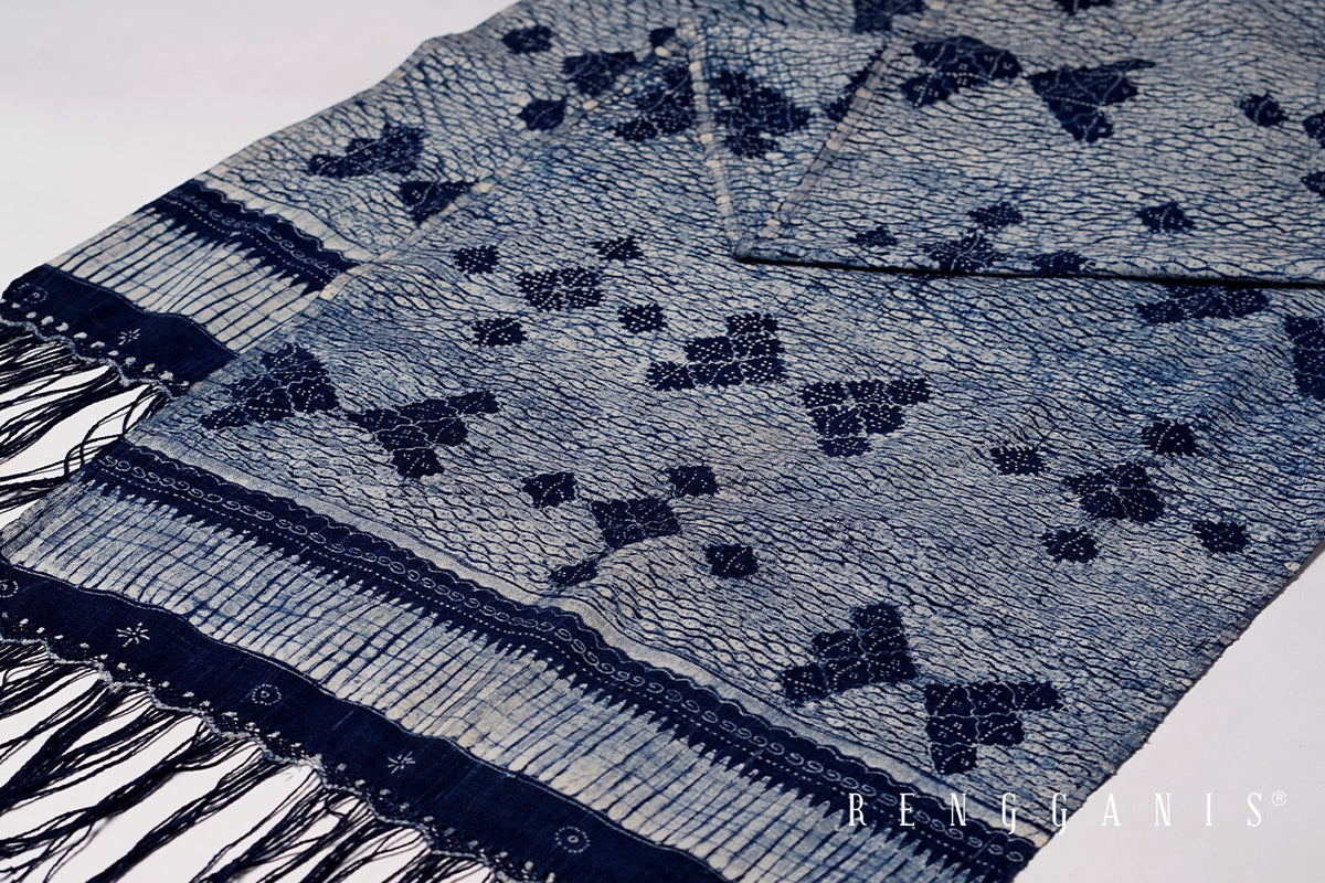Handwoven Indigo Scarf from Tuban