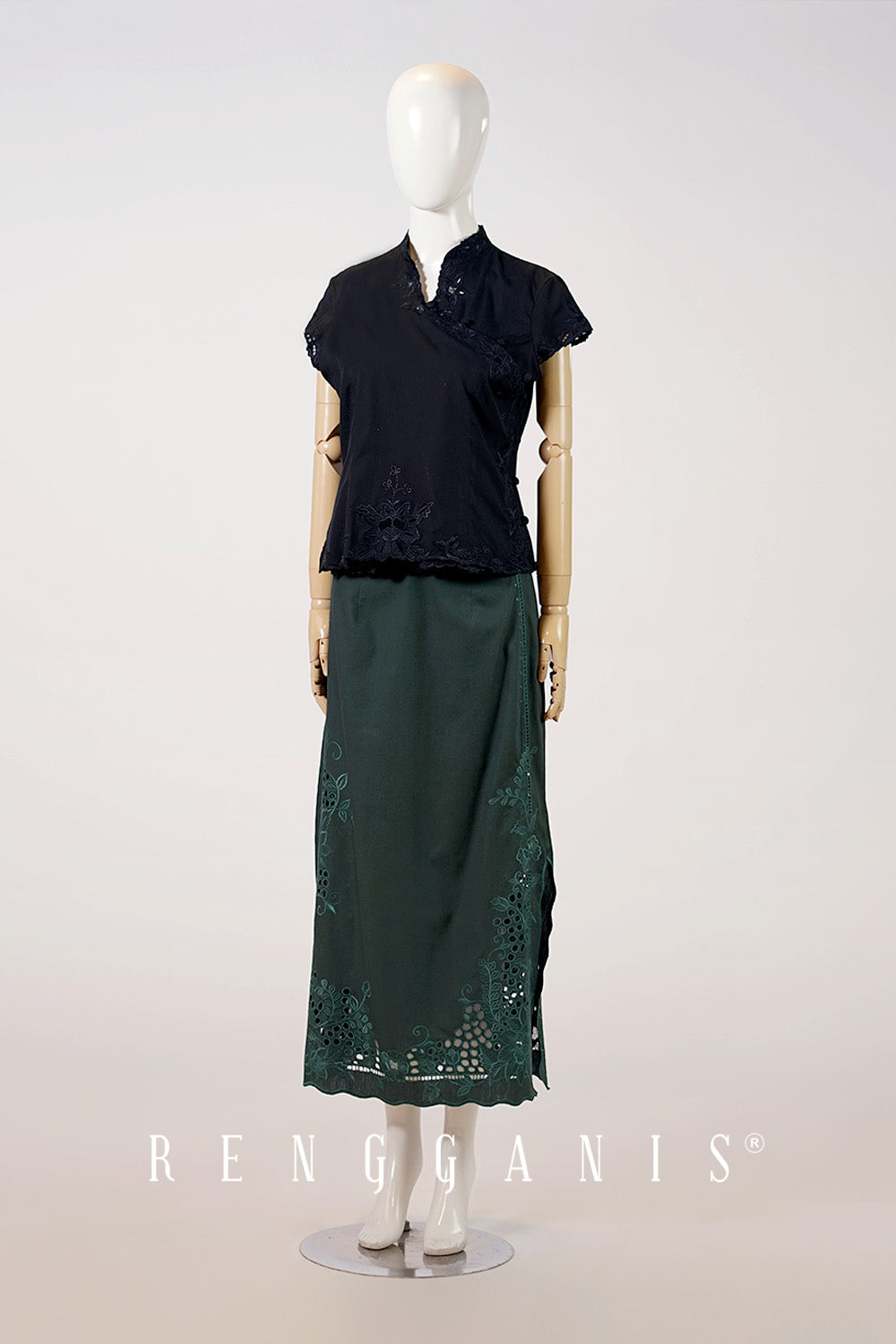 Lakshmi Skirt in Dark Green