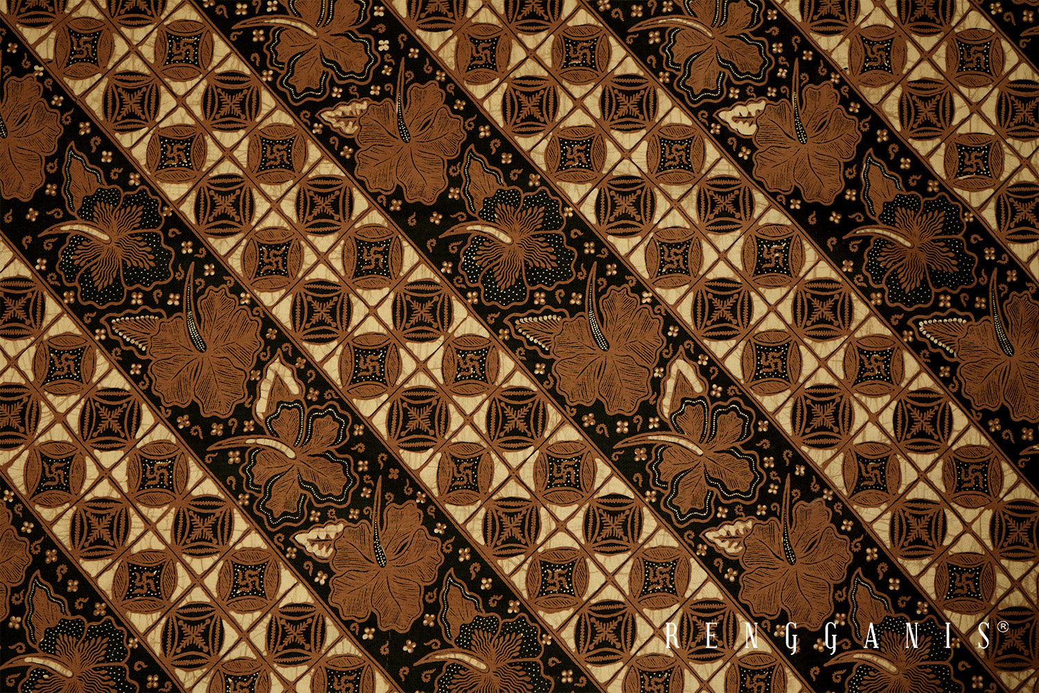 Combination of Screenprint + Handdrawn Batik from Solo