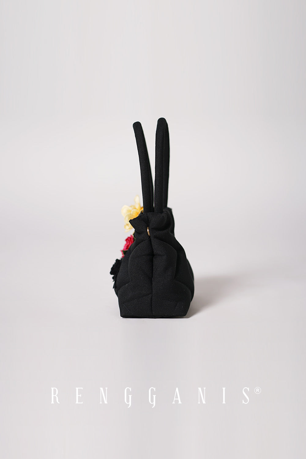 Little Garden Tote Bag in Black