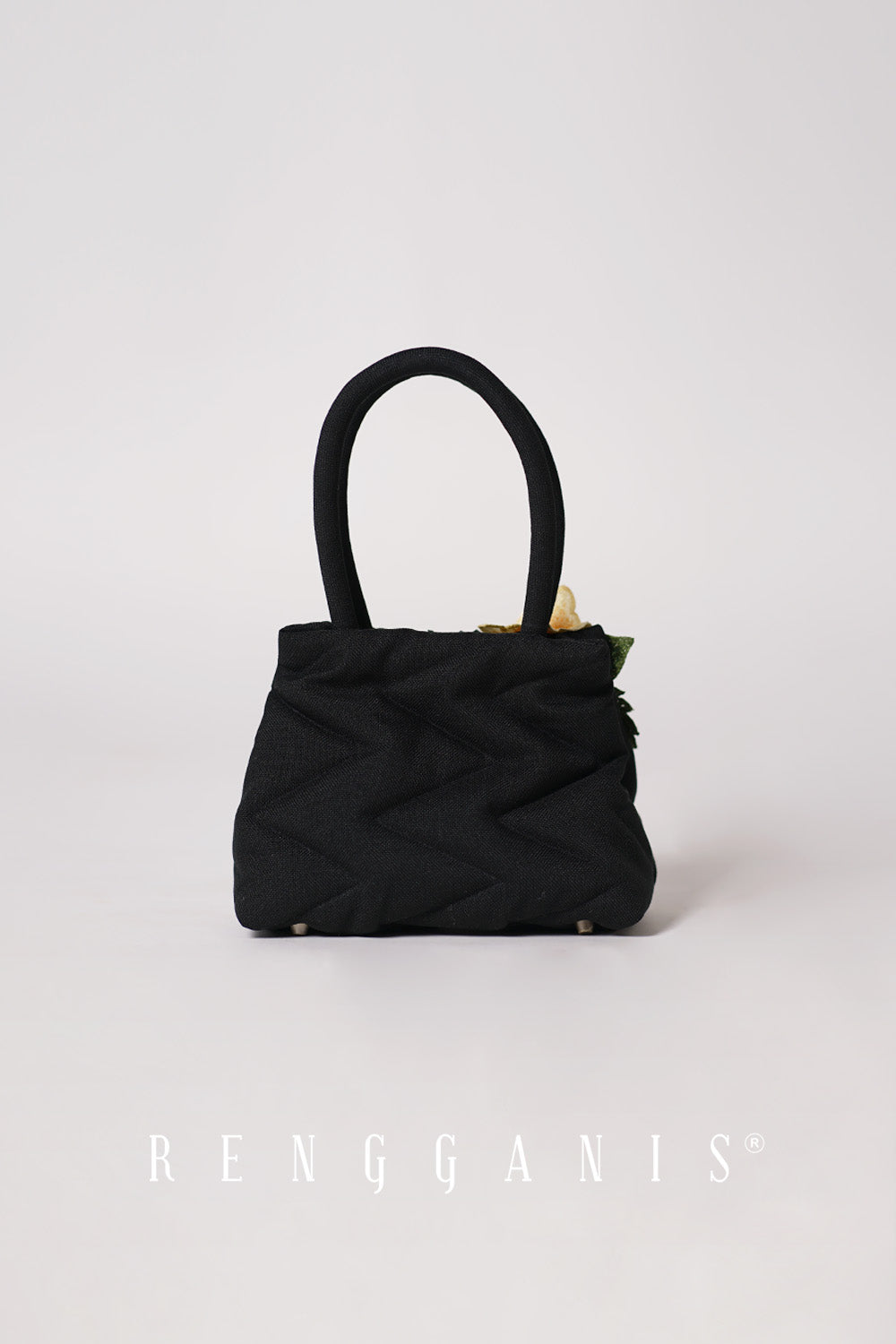 Little Garden Tote Bag in Black