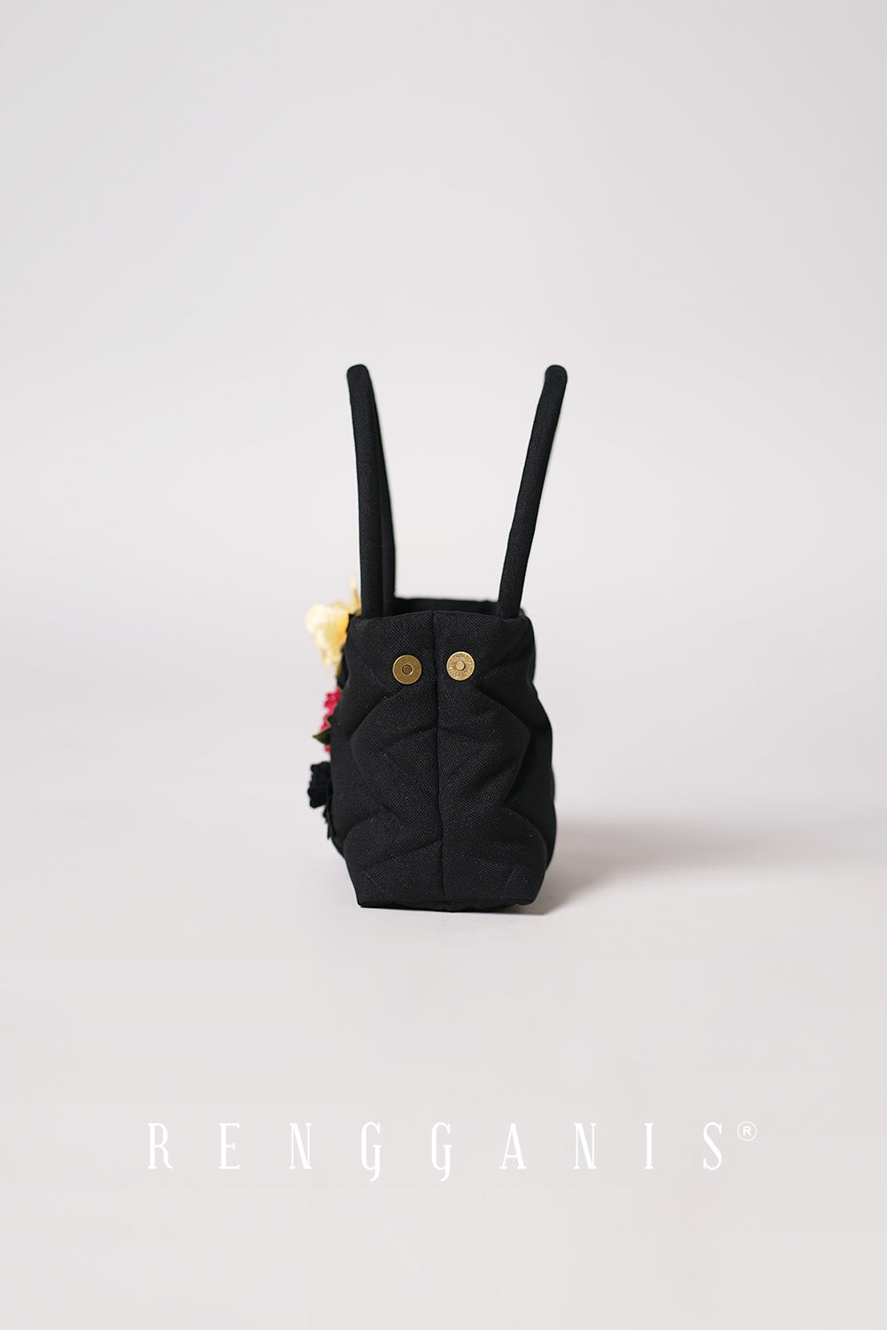 Little Garden Tote Bag in Black