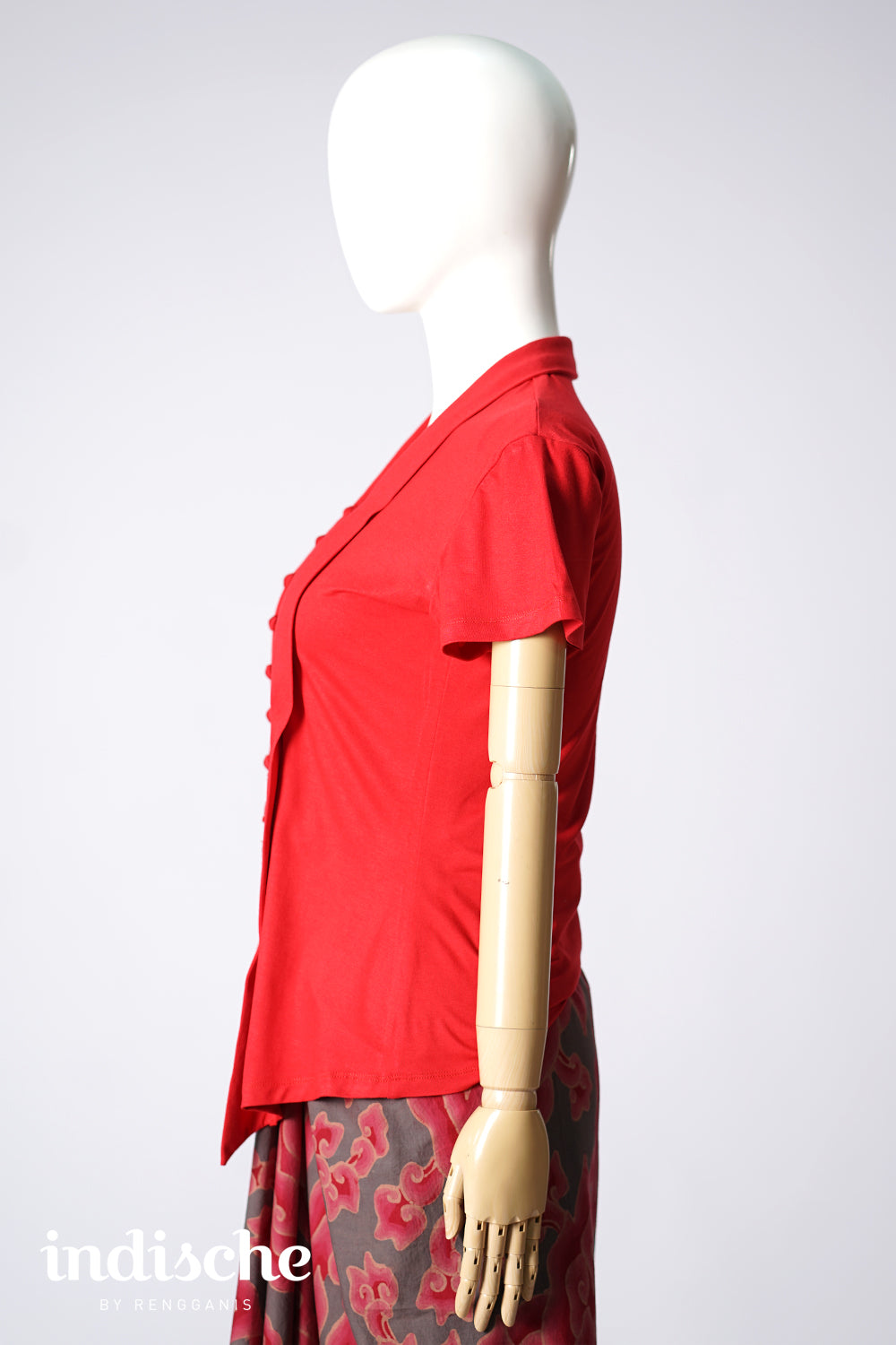 Short Sleeved Kutubaru Raba in Red