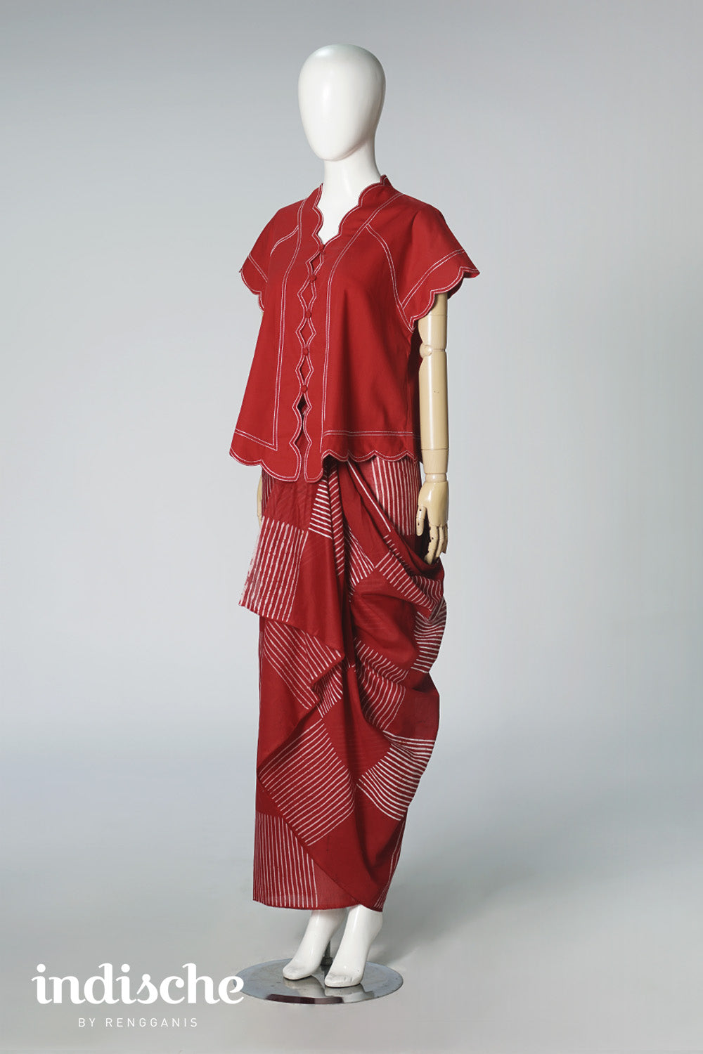 Kebaya Senja in Red