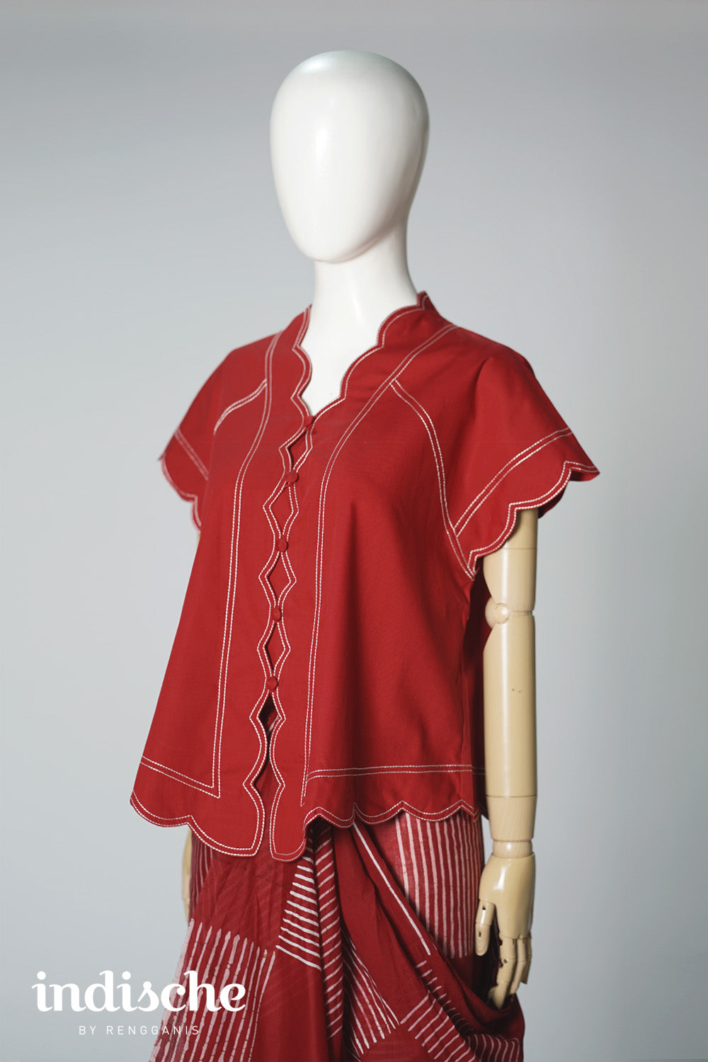 Kebaya Senja in Red