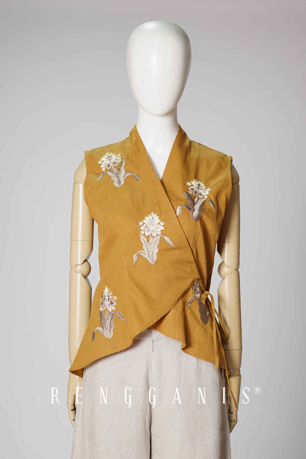 Sleeveless Kunyit Wrap Top