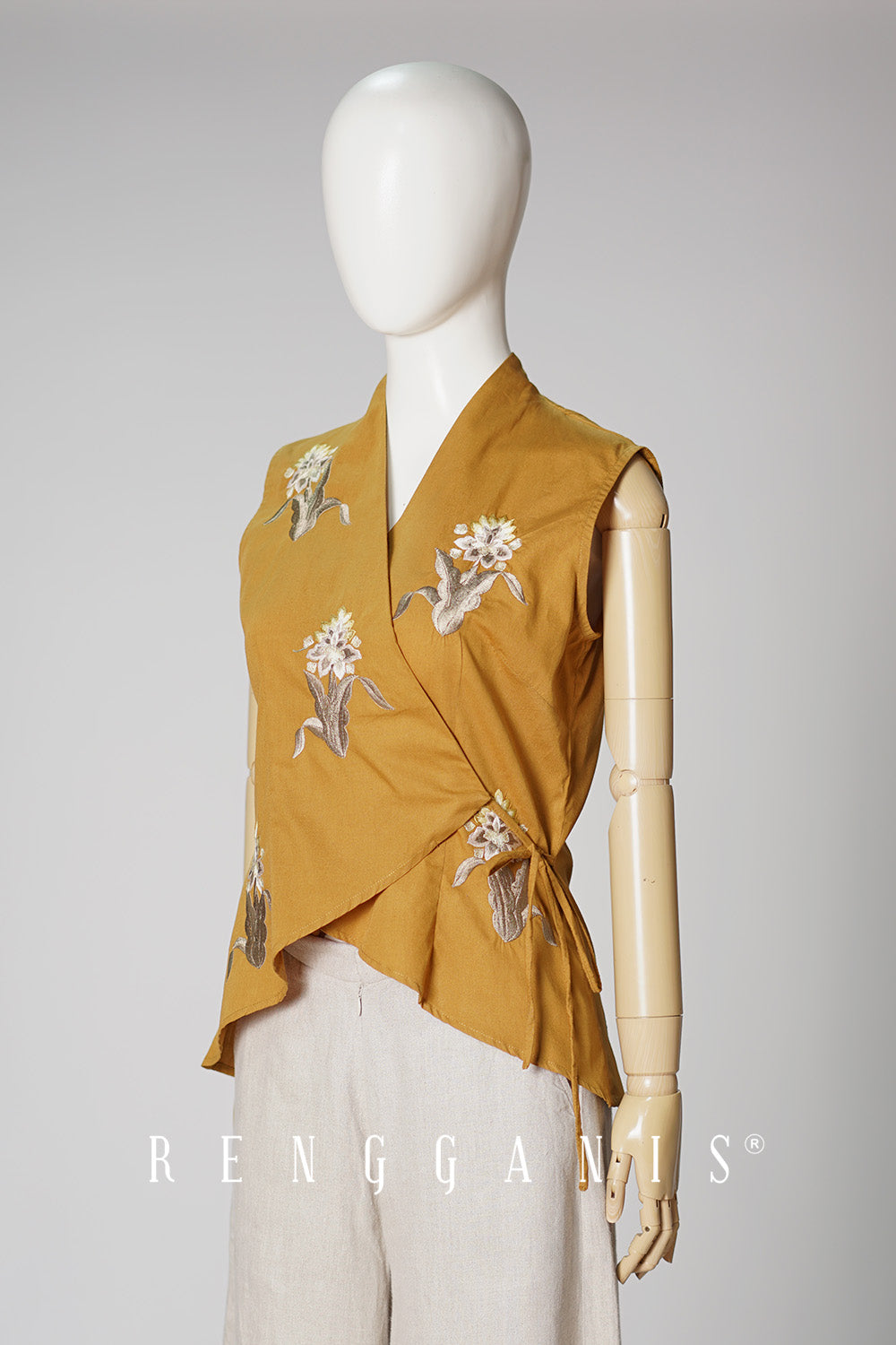 Sleeveless Kunyit Wrap Top