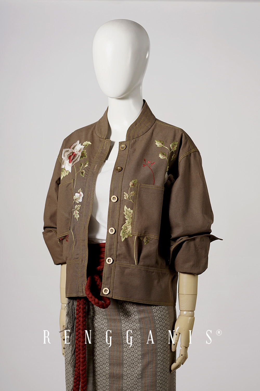 Briana Bomber Jacket in Earth Brown