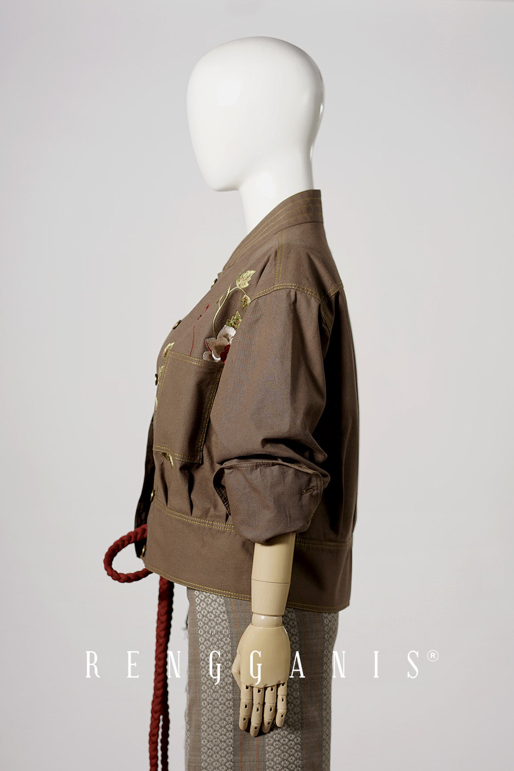 Briana Bomber Jacket in Earth Brown