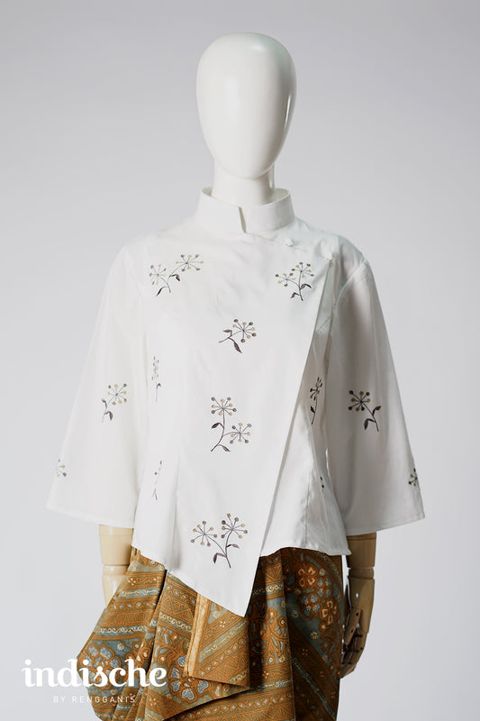 Beskap Adas in Broken White
