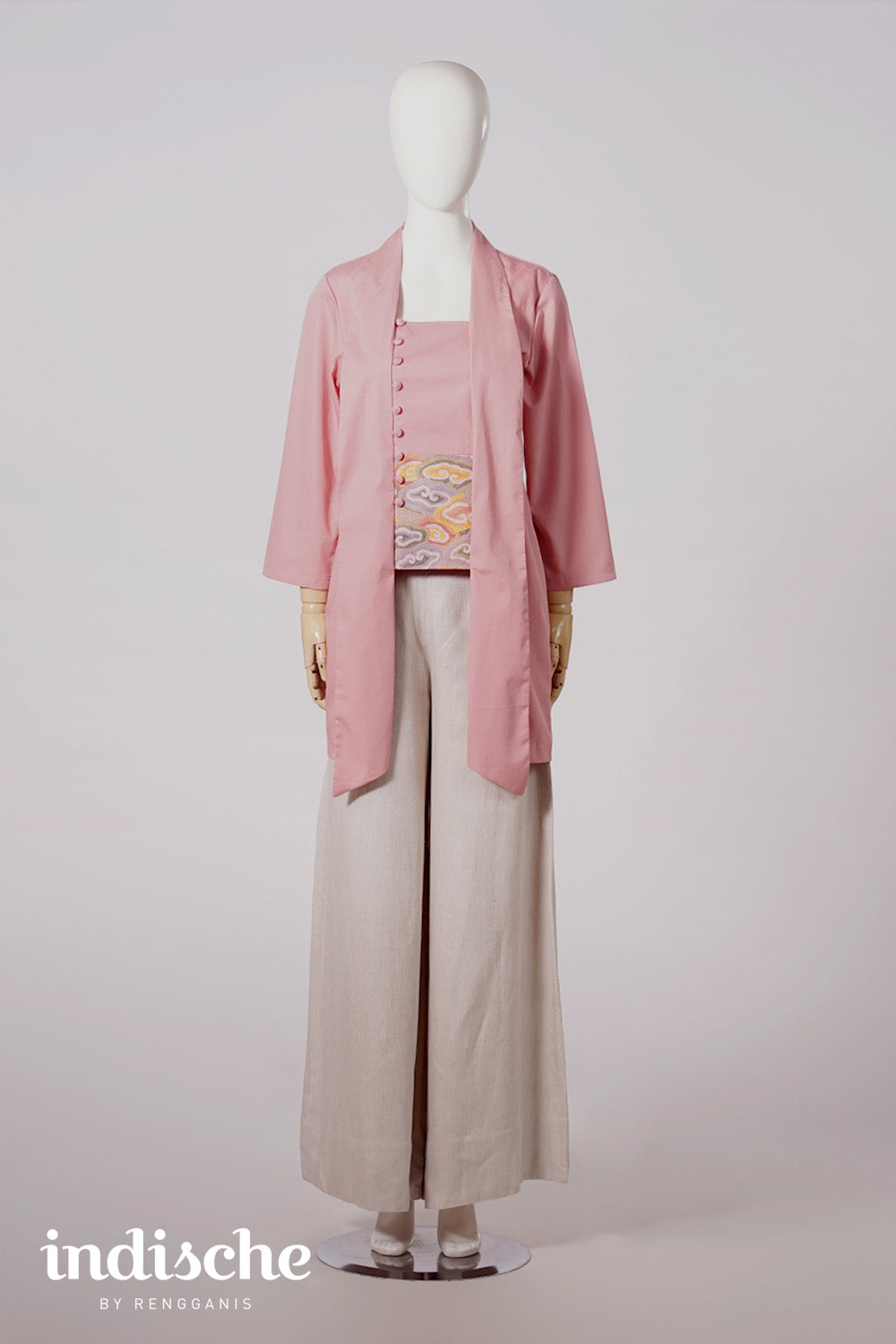 Mega Mendung Kutubaru Angkin in Dusty Pink