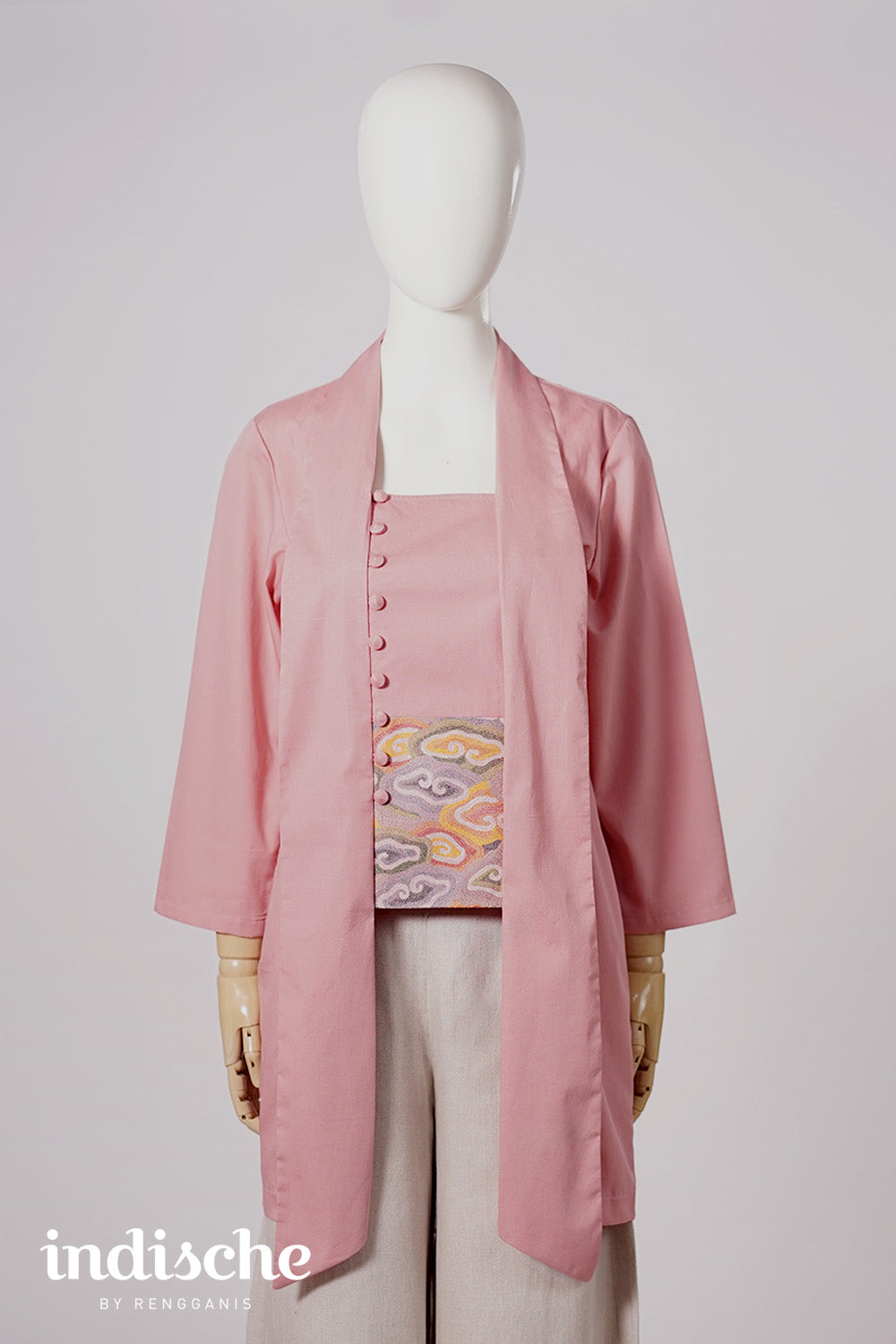 Mega Mendung Kutubaru Angkin in Dusty Pink