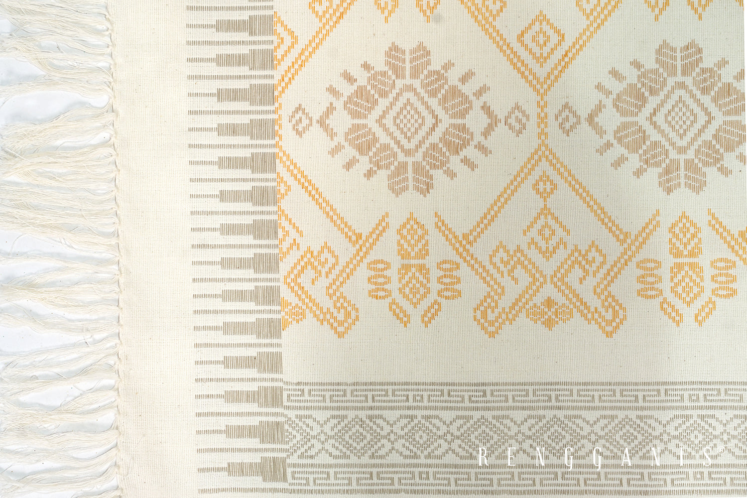 Naturally Dyed Handwoven Tenun Lombok motif Matahari