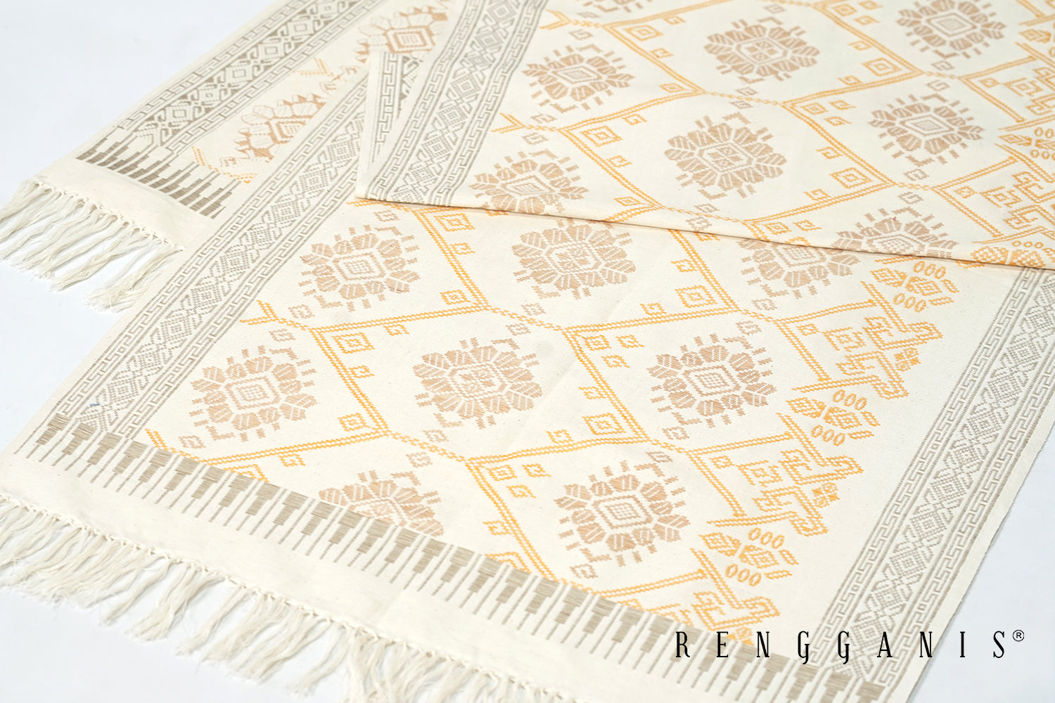 Naturally Dyed Handwoven Tenun Lombok motif Matahari