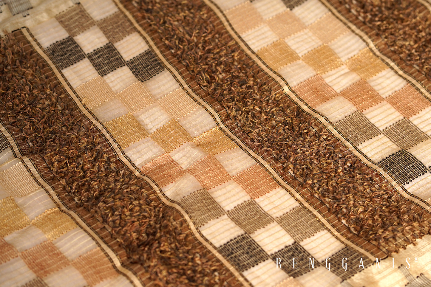 Handwoven Scarf in contemporary motif from Garut