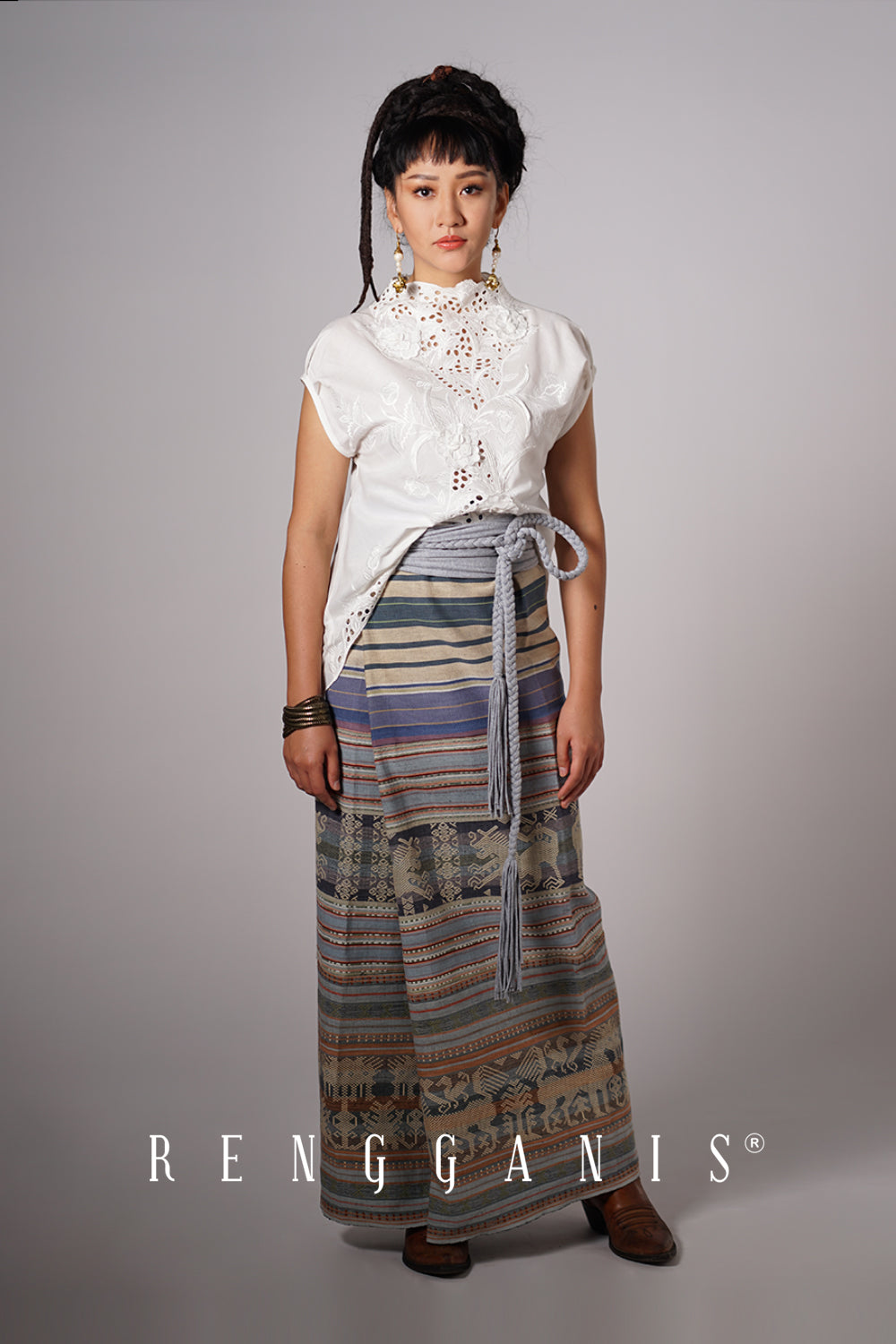 Gendis Top in Broken White