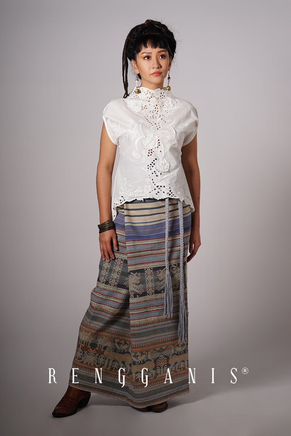 Gendis Top in Broken White
