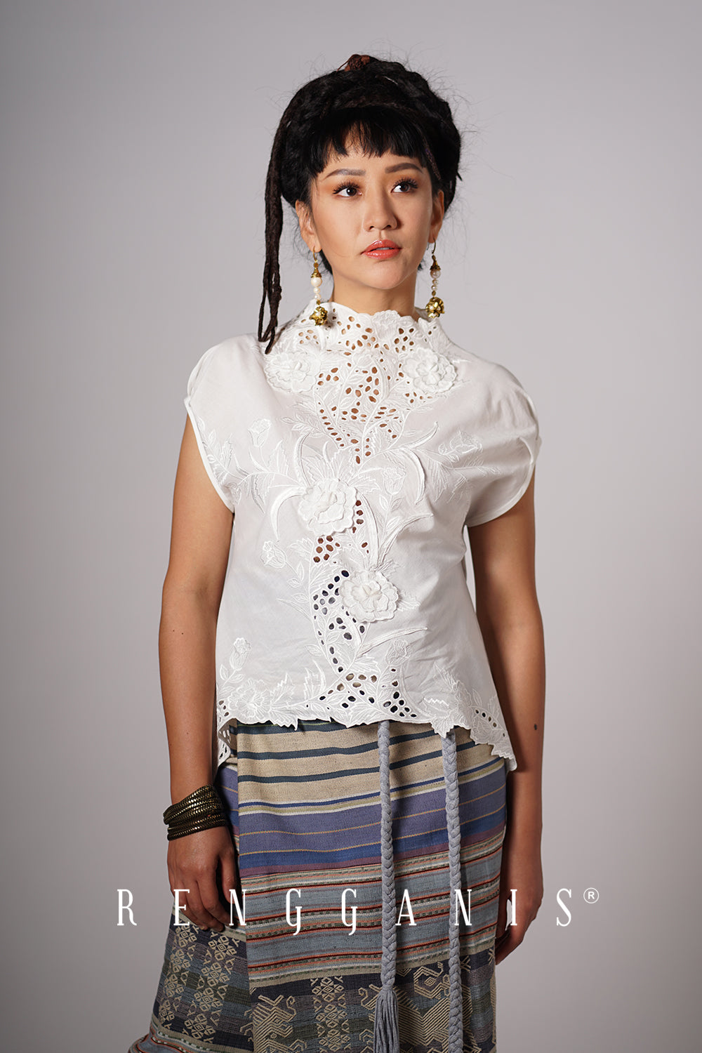 Gendis Top in Broken White