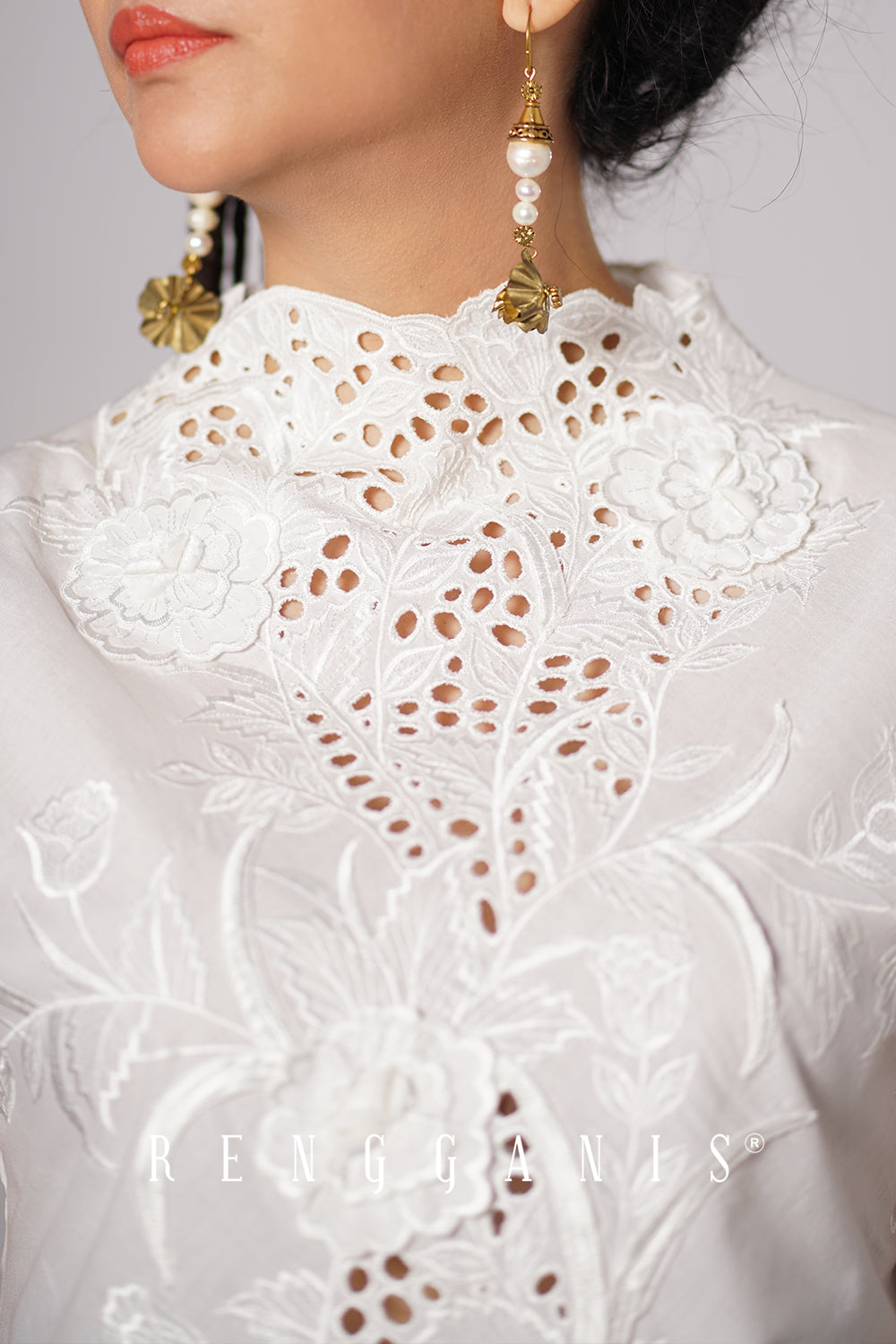 Gendis Top in Broken White