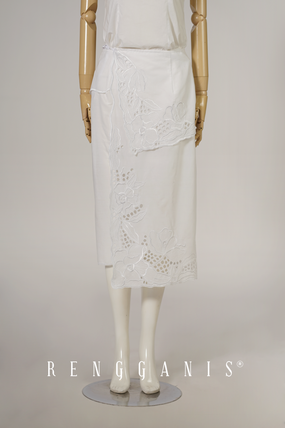 Wilted Flowers Wrap Skirt